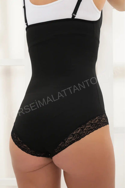 Kadın Agraflı Çıtçıtlı Korse Body Toptan | Dantel Detaylı Toparlayıcı | S-3XL