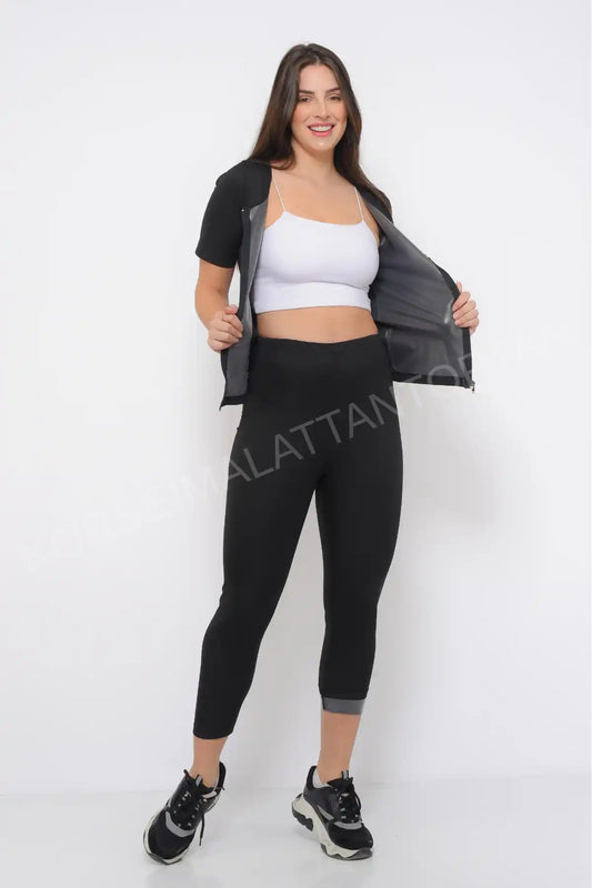 Termal Spor Takım Toptan | Fermuarlı Üst + Tayt | Unisex | XS-5XL