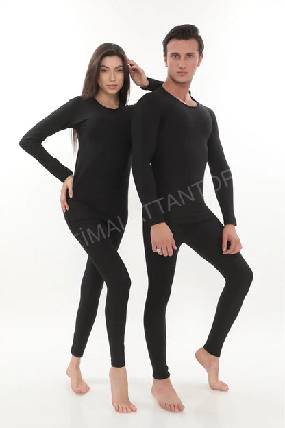 Termal İçlik Takım Toptan | Şardonlu Unisex Alt Üst Set | S-5XL