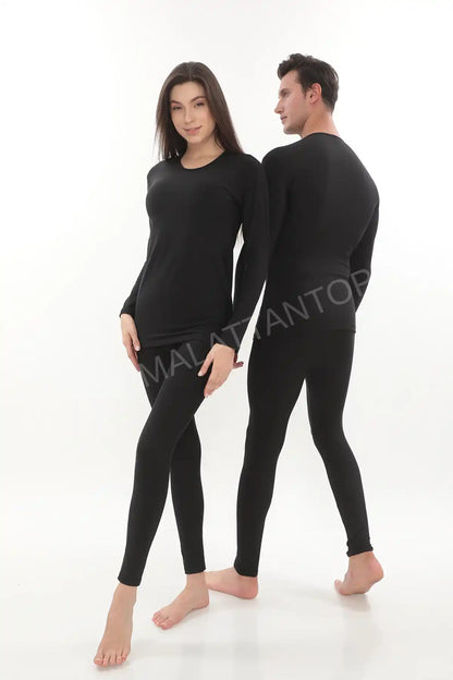 Termal İçlik Takım Toptan | Şardonlu Unisex Alt Üst Set | S-5XL