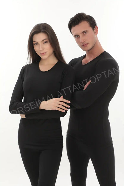 Termal İçlik Takım Toptan | Şardonlu Unisex Alt Üst Set | S-5XL
