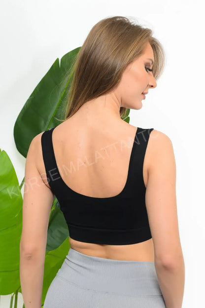 Kadın Pedli Toparlayıcı Bustiyer Toptan | Balensiz Çıkarılabilir Ped | S-2XL