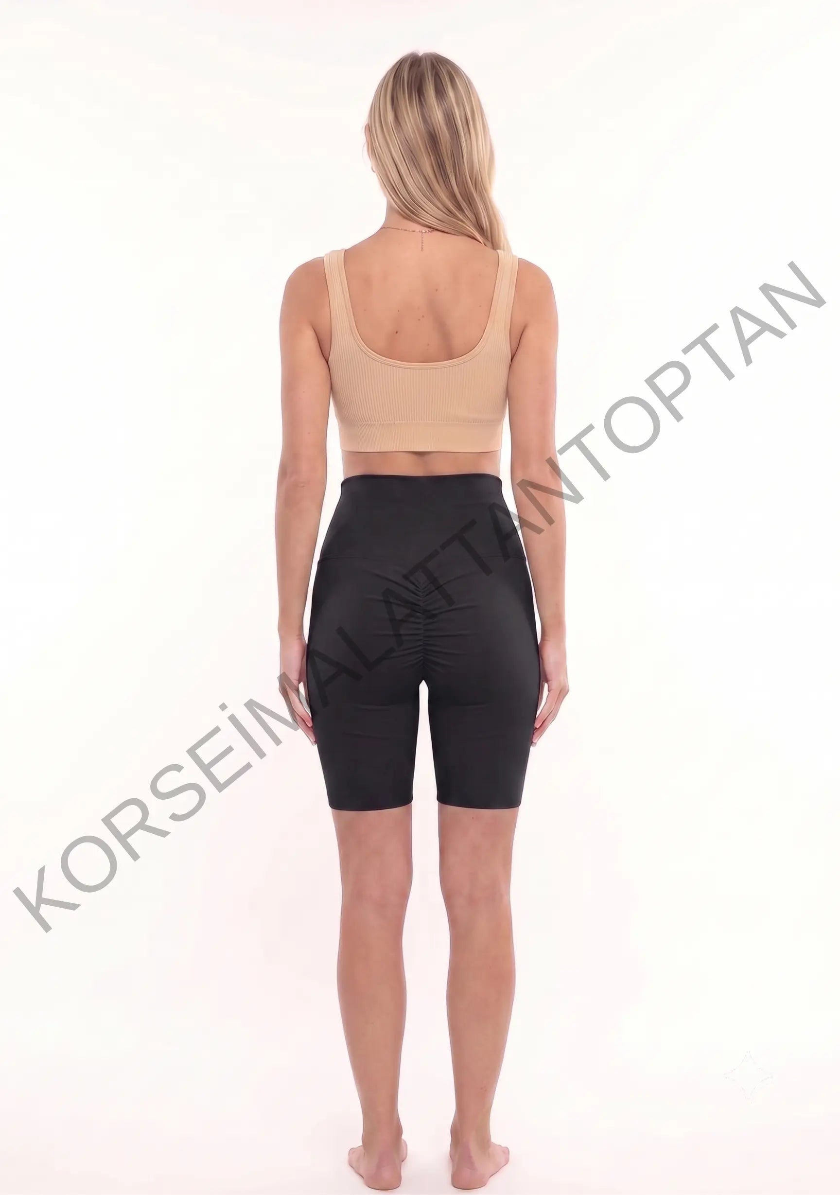 Push up şort korse siyah arkadan - kalça kaldırıcı üreticiden direkt toptan