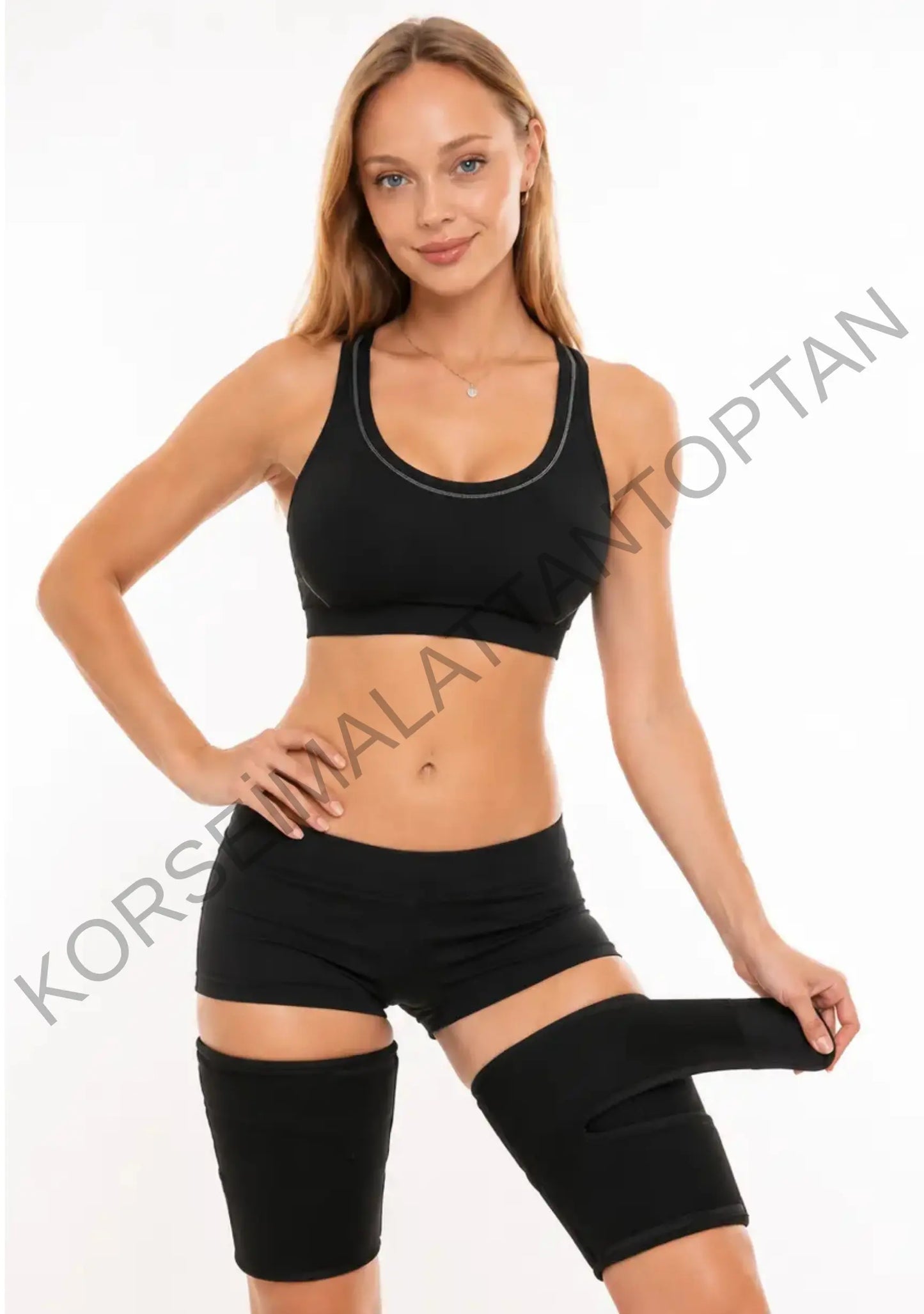 Termal Neopren Uyluk Bandı Toptan | Ayarlanabilir Bacak Sarma Korse | Unisex