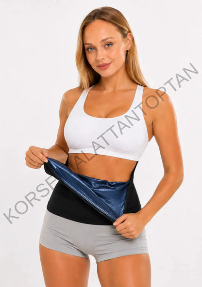Termal Sauna Slip Bel Korse Toptan | Unisex İnce İçlik Toparlayıcı | S-5XL